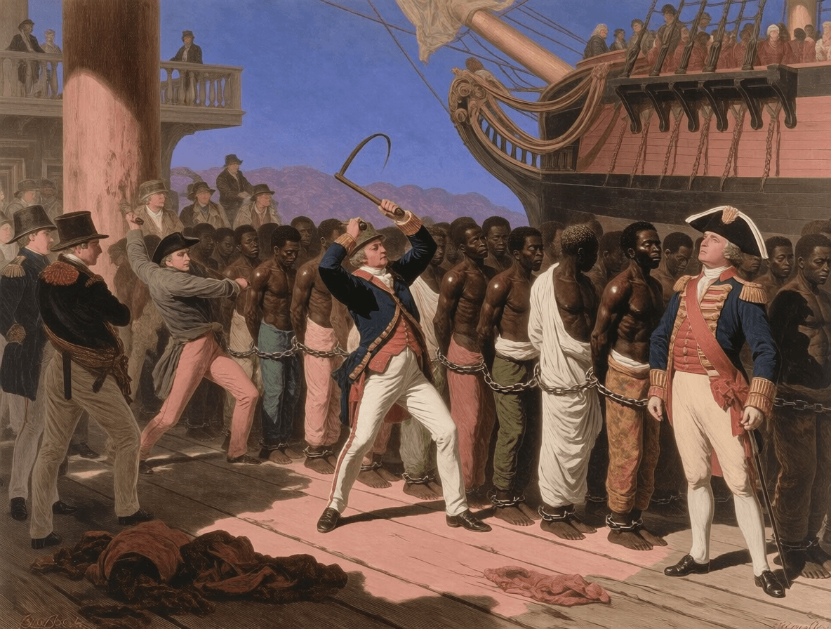 Imagined visualisation of the forced Atlantic journey to Antigua, plate two — Mackinnon's Estate archive by Emma-Jane MacKinnon-Lee