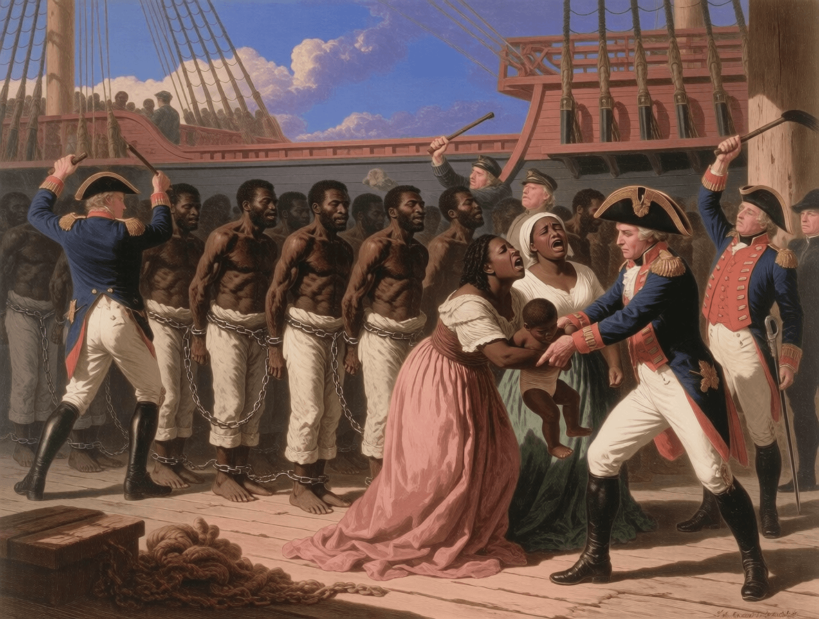Imagined visualisation of the forced Atlantic journey to Antigua, plate five — Mackinnon's Estate archive by Emma-Jane MacKinnon-Lee