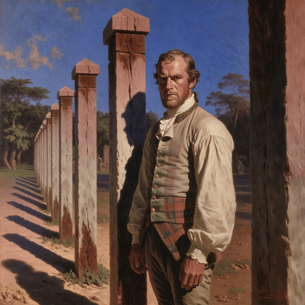 Imagined likeness of a member of the Mackinnon family, plate three — Mackinnon's Estate enslaver lineage, archive by Emma-Jane MacKinnon-Lee