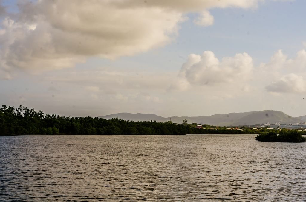 McKinnon's Salt Pond, north-west Antigua, view two — coastal salt pond on the west-facing shore, Mackinnon's Estate archive by Emma-Jane MacKinnon-Lee